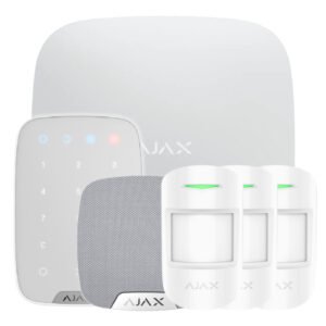 Ajax Ajax HubKit Renove blanco. Hub + 3 MotionProtect + KeyPad + HomeSiren