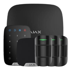Ajax Ajax HubKit Renove negro. Hub + 3 MotionProtect + KeyPad + HomeSiren