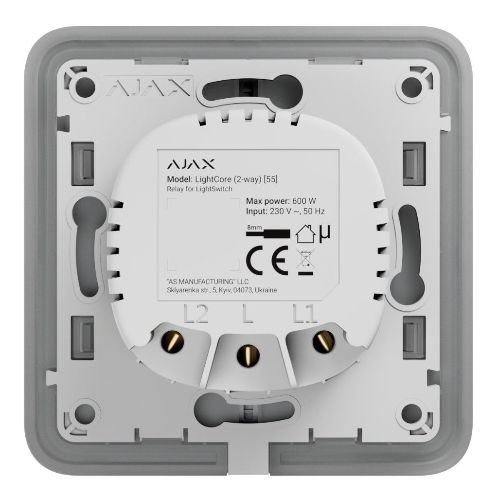 Ajax Ajax LightSwitch LightCore 2-way. Interruptor Conmutado
