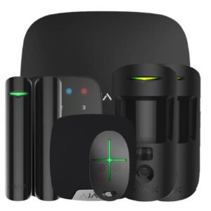 Ajax Kit Ajax negro. Hub 2 4G + 2MotionCam + DoorProtectPlus + SpaceControl + KeyPad + HomeSiren