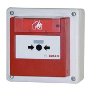 BOSCH Pulsador alarma exterior rearmable. Montaje superficie. Color rojo