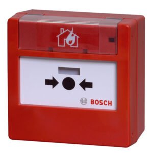 BOSCH Pulsador alarma rearmable. Montaje superficie. Color rojo