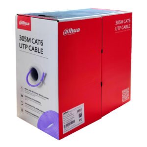 Dahua Bobina 305mts Cable UTP CAT6 0.53mm Cobre sin Oxigeno CE CPR Cca. Cubierta LSZH Violeta