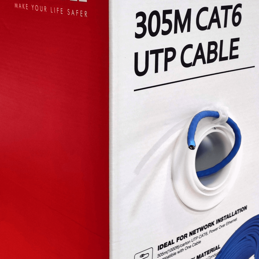 Bobina 305mts Cable UTP CAT6 0.53mm Cobre sin Oxigeno CE CPR Eca. Cubierta LSZH Azul - Imagen 3