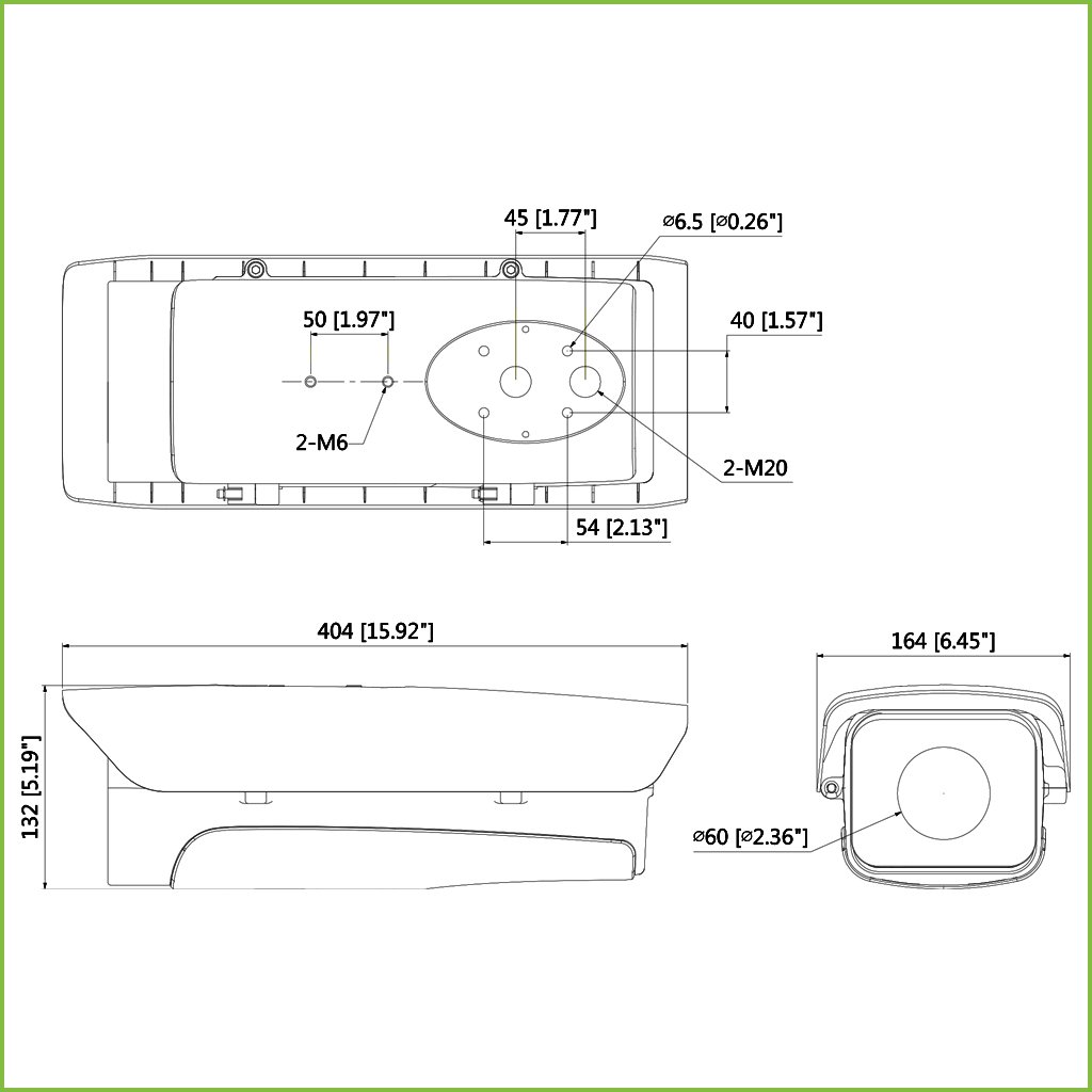 Carcasa exterior en aluminio IP67 IK10 calefactor ventilador IR100m 24Vac - Imagen 2