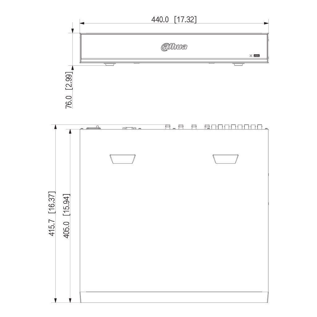 DVR 5EN1 H265 16ch 4K@12ips +16IP 12MP 2HDMI 4HDD E/S AI - Imagen 4