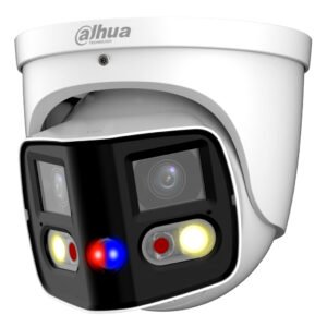 Dahua Domo IP H265 2x4M TiOC DUAL-LENS SPLICING FULL COLOR WDR Starlight LED25m/IR20m 2.8mm IP67 PoE SD AUDIO MIC E/S AI