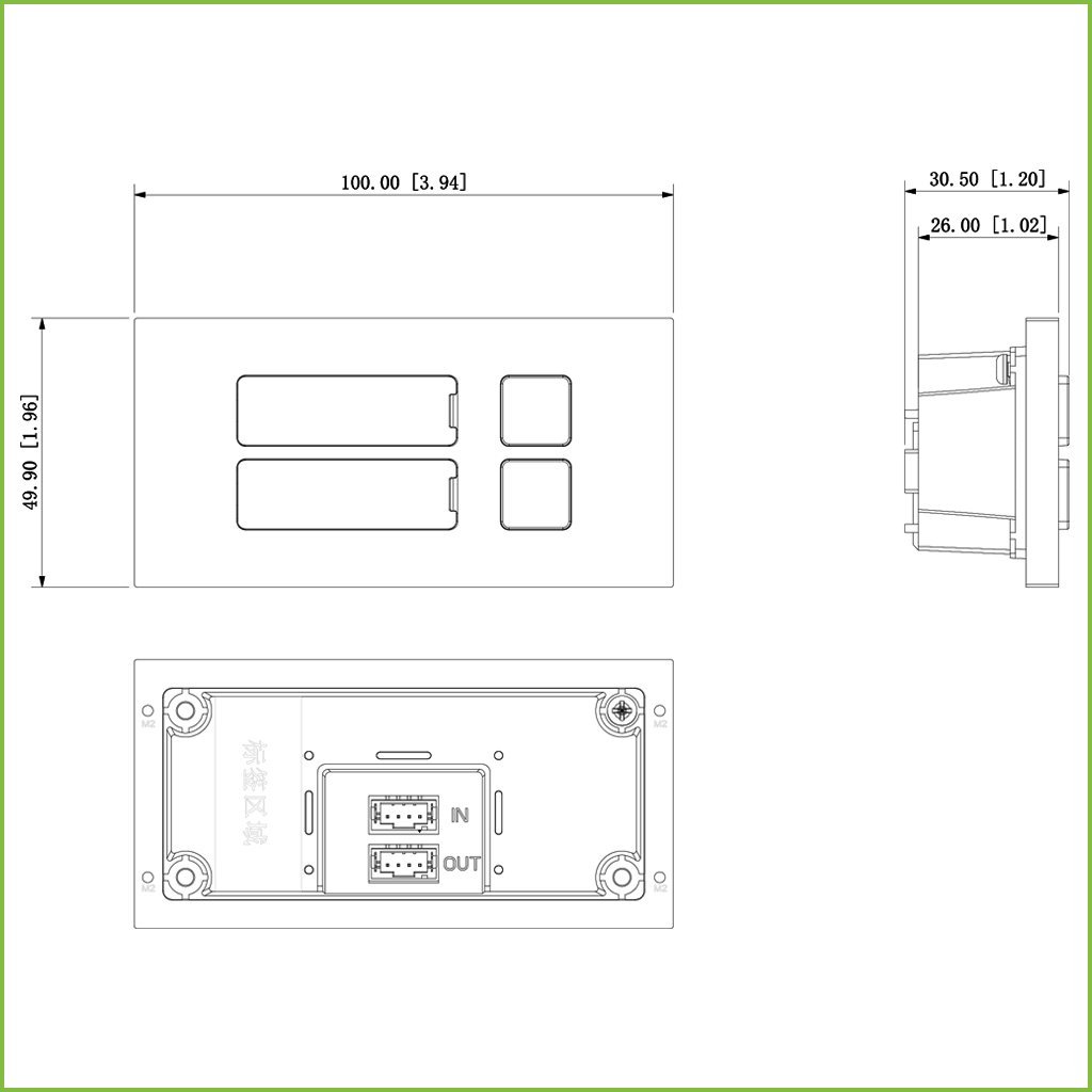 Estación Exterior Modular para Videoportero IP con 2 Botones para Series VTO4202F-X - Imagen 2