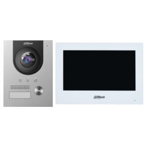 Dahua Kit Videoportero 2-hilos IP exterior para Insertar + monitor interior 2-hilos y WiFi
