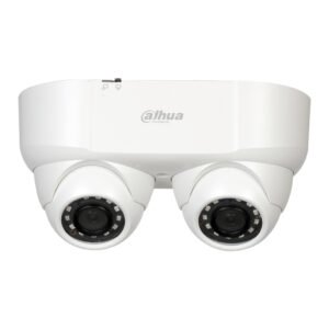 Dahua MiniDomo HDCVI 2M de Doble Lente DN ICR WDR Starlight IR30m 0Lux 3.6mm IP67 AUDIO Broadcast