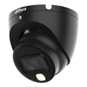 Dahua MiniDomo HDCVI 4EN1 2M 1080P Iluminación Dual LED20m/IR20m 2.8mm IP67 MIC Color negro