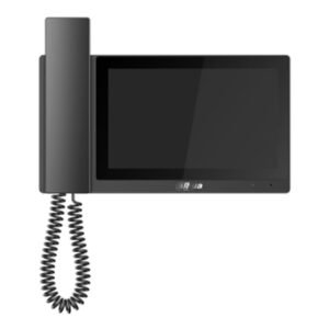 Dahua Monitor Interior 7" de Superficie para Videoportero IP Pantalla Táctil PoE SD 6E 1S Alarma Negro