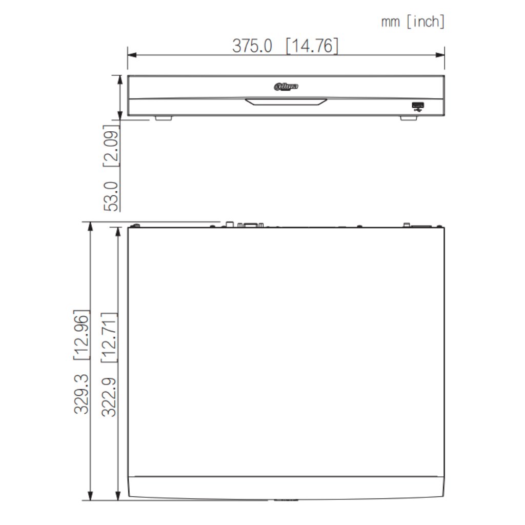 NVR 16ch 256Mbps H265 HDMI 16PoE 2HDD E/S AI - Imagen 4