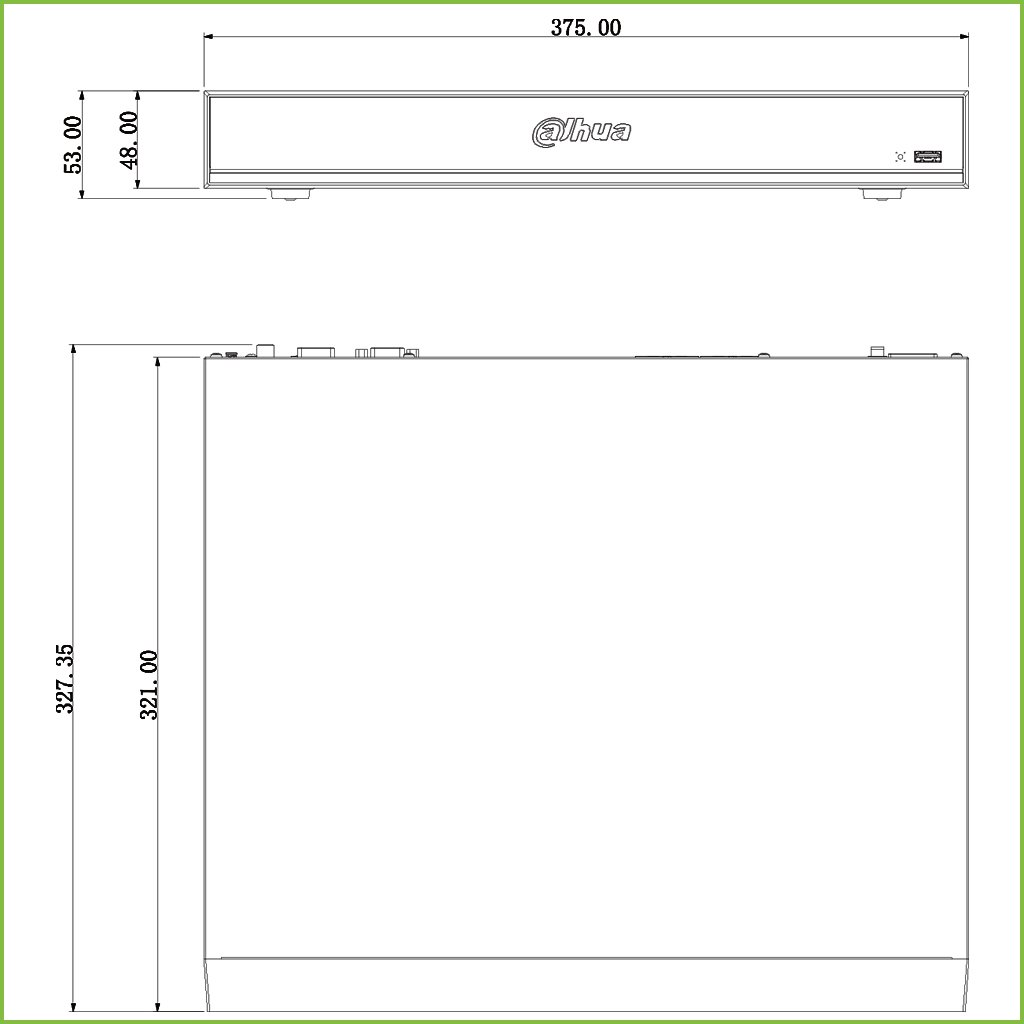 NVR 16ch 320Mbps H265 HDMI 8PoE (8ePoE/EoC) 2HDD E/S AI - Imagen 2