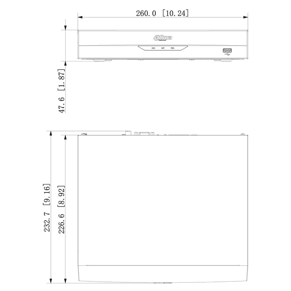 NVR 4ch 80Mbps H265 HDMI 1HDD AI - Imagen 4