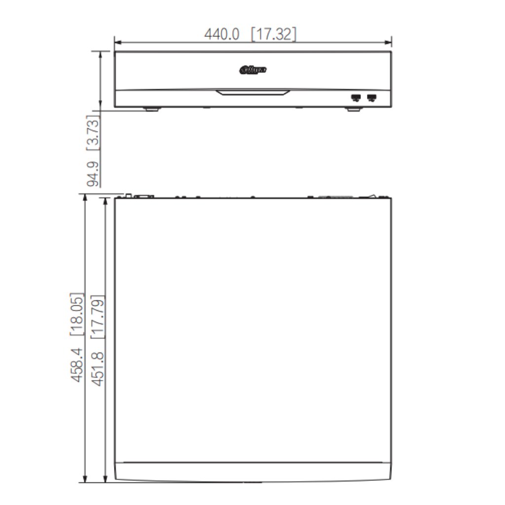 NVR 64ch 384Mbps H265 2xHDMI 16PoE 8HDD E/S RAID 0/1/5/6/10 AI - Imagen 4