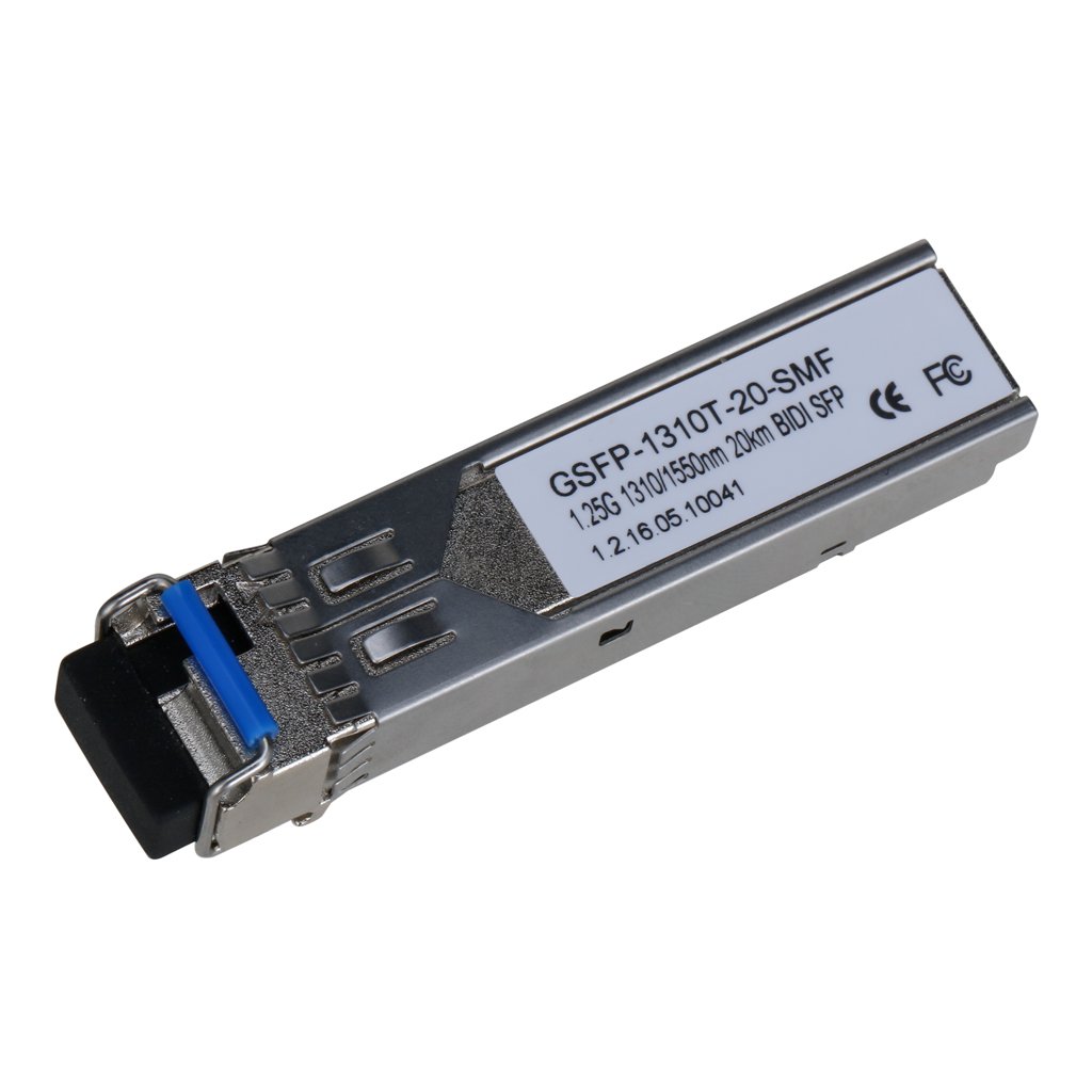 Dahua SFP Monomodo SM LC 1Gbps 20km envío 1310nm / recepción 1550nm. Transmisor