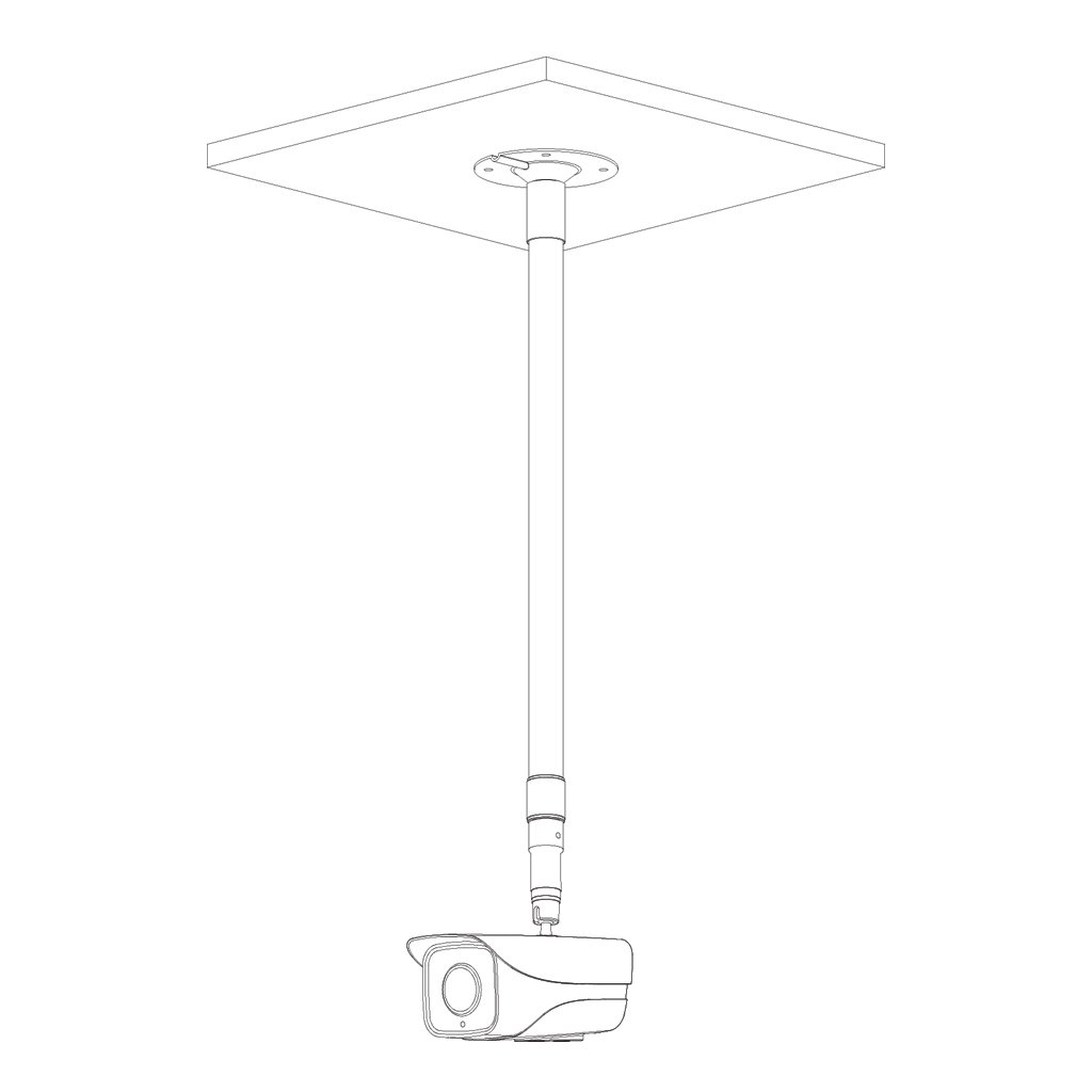 Soporte de montaje en techo, ajustable de aluminio - Imagen 3
