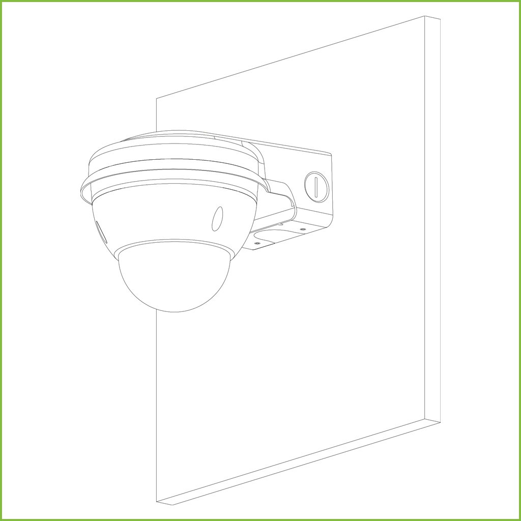 Soporte para montaje en pared para Domos HDBWxxExx y HDBWxxHxx - Imagen 3
