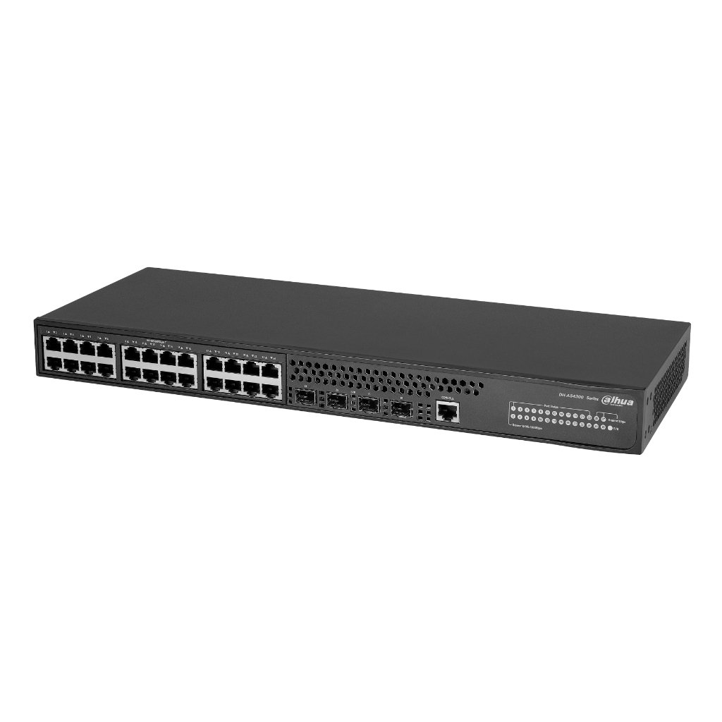 Dahua Switch 24 puertos Gigabit + 4 SFP 100Mbps/1Gbps Gestionable Layer2