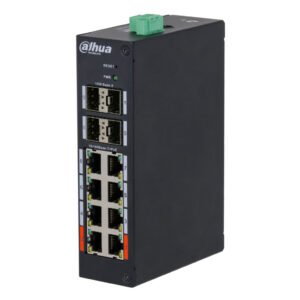 Dahua Switch Hardened PoE 8 puertos 10/100 +4SFP Gigabit 120W Gestionable Layer2