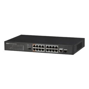 Dahua Switch PoE 16 puertos 10/100 + 1 Combo Gigabit RJ45/SFP Uplink 135W No_Gestionable Layer2