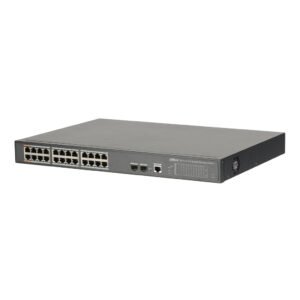 Dahua Switch PoE 24 puertos 10/100/1000 + 2 Uplink Gigabit SFP 360W 802.3at Gestionable Layer2