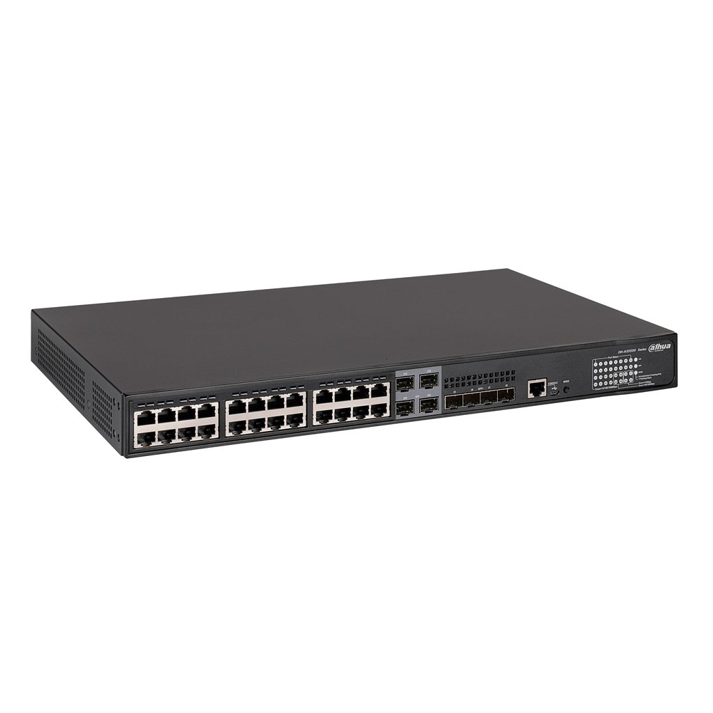 Switch PoE 24 puertos Gigabit + 4 Combo Gigabit SFP/SFP+ 10Gbps 370W Gestionable Layer3 - Imagen 2