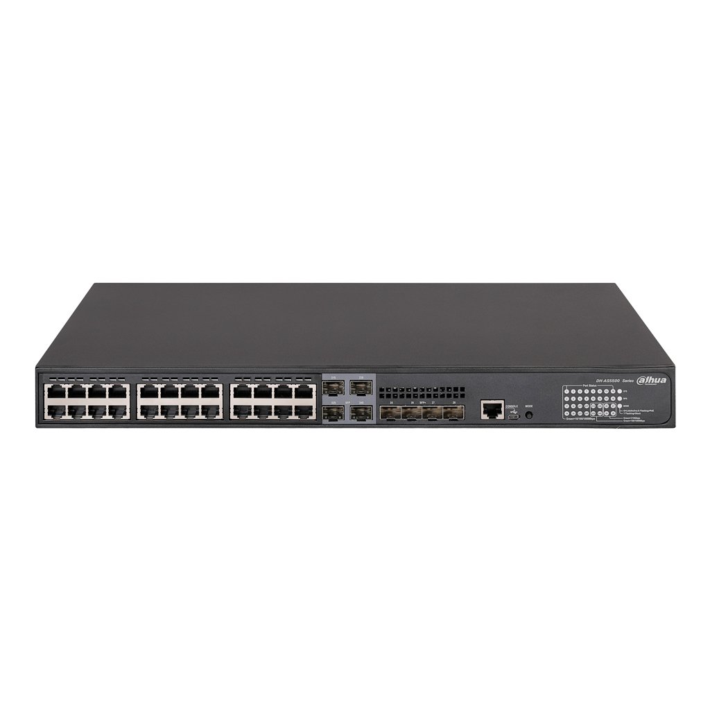 Switch PoE 24 puertos Gigabit + 4 Combo Gigabit SFP/SFP+ 10Gbps 370W Gestionable Layer3 - Imagen 4