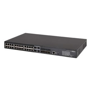 Dahua Switch PoE 24 puertos Gigabit + 4 Combo Gigabit SFP/SFP+ 10Gbps 370W Gestionable Layer3