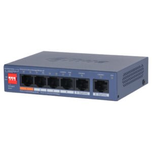 Dahua Switch PoE 4 puertos 10/100 + 2RJ45 Uplink Gigabit 60W Gestionable en Cloud Layer2