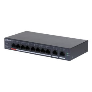 Dahua Switch PoE 8 puertos 10/100 + 2RJ45 Uplink Gigabit 110W Gestionable en Cloud Layer2
