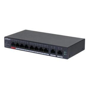 Dahua Switch PoE 8 puertos Gigabit + 2RJ45 Uplink Gigabit 110W Gestionable en Cloud Layer2