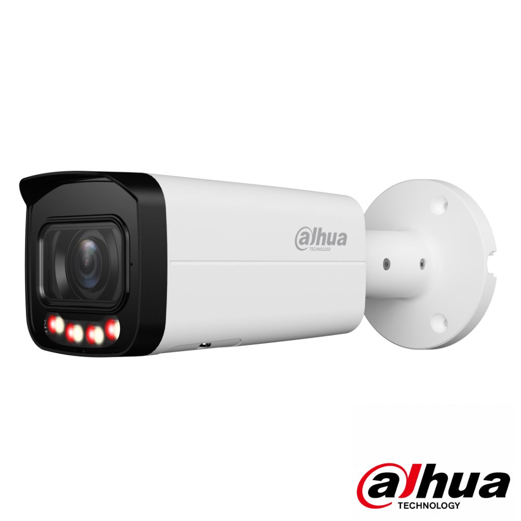 Dahua Tubular IP 6M H265 FULL COLOR WDR Iluminación Dual LED60m/IR60m 2.7-13.5mm IP67 PoE MIC AI