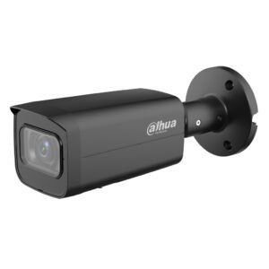 Dahua Tubular IP H265 2M WDR Starlight IR60m 2.7-13.5VFM IP67 PoE SD MIC AI. Color Negro