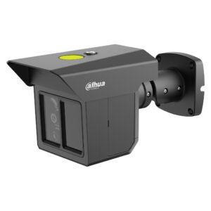 Dahua Tubular IP H265 3x2M TRIPLE-LENS 3.6/12/25mm para protección perimetral 8IR100m IP67 IK10 ePoE AUDIO MIC E/S AI. Color negro