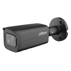 Dahua Tubular IP H265 8M WDR Starlight IR60m 2.7-13.5VFM IP67 PoE SD MIC AI. Color negro