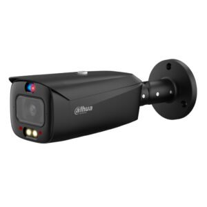 Dahua Tubular IP TiOC 2.0 H265 4M WDR Iluminación Dual LED30m/IR30m 2.8mm IP67 PoE AUDIO MIC/Altavoz E/S AI. Color negro