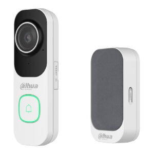 Dahua Vídeo Timbre WiFi 4M blanco DB41AW + Timbre WiFi gris DS1AG