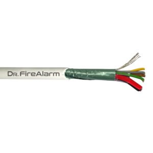 DrFireAlarm Rollo 100m de cable manguera blanco flexible 4+2 hilos apantallado LSZH (4x0
