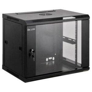 DrUTP Armario Rack Mural 19" 6U 600x450 + Bandeja + Regleta Aluminio 6 Tomas + Ventilador