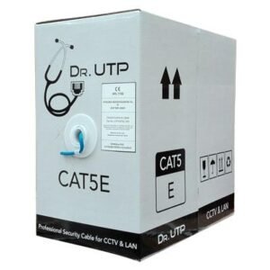DrUTP Bobina 305mts Cable UTP CAT5e 0.50mm CPR Cubierta PVC Azul