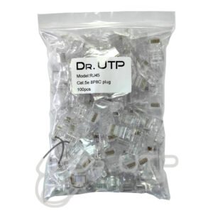 DrUTP Conector RJ45 CAT.5e Transparente en Bolsa 100 unidades