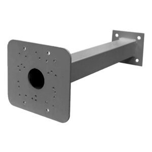 Global Soporte de 350mm para instalación de camara bullet en báculo de 3.5 o 4.5m de color gris