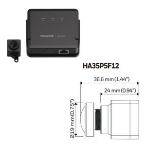 HONEYWELL Minicamara IP serie 35 Pinhole FishEye 5MP 1.22mm H265 WDR PoE 12Vdc Audio E/S