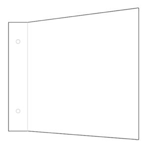 IMPLASER Banderola aluminio 15x42cm