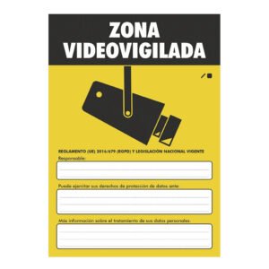 IMPLASER Placa para RGPD en PVC Genérica ESP Tamaño A4