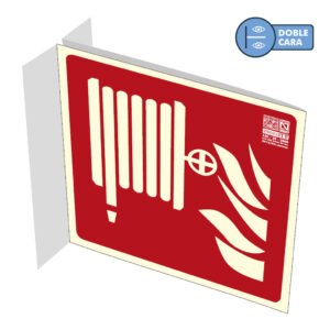 IMPLASER Señal boca de incendio sobre banderola 21x21cm