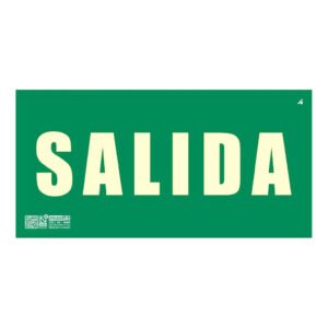 IMPLASER Señal salida 32x16cm sin marco