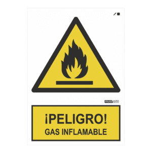 IMPLASER Señal ¡PELIGRO! Gas inflamable 29